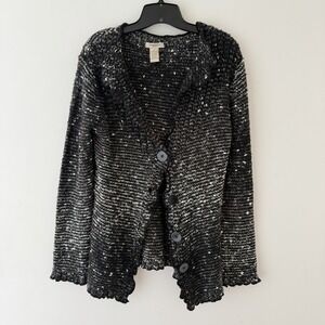 Fairy Grunge Textured Knit Cardigan